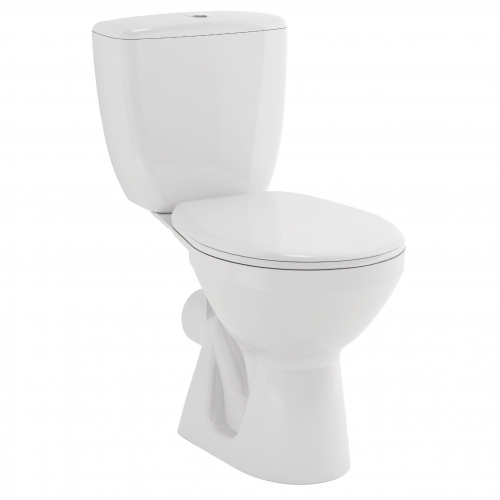 CERSANIT Mito Horizontal Compact WC Set with Seat and Cistern