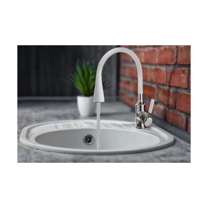 19.OM20 315435_Invena Hula Sink Mixer Tap with Flexible Spout - White_02