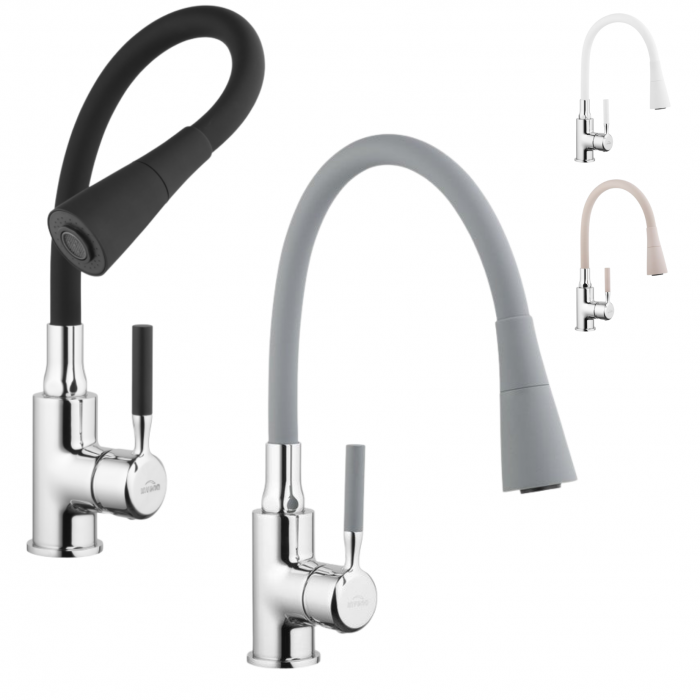 19.OM20 252211_Invena Hula Sink Mixer Tap with Flexible Spout - Black_01