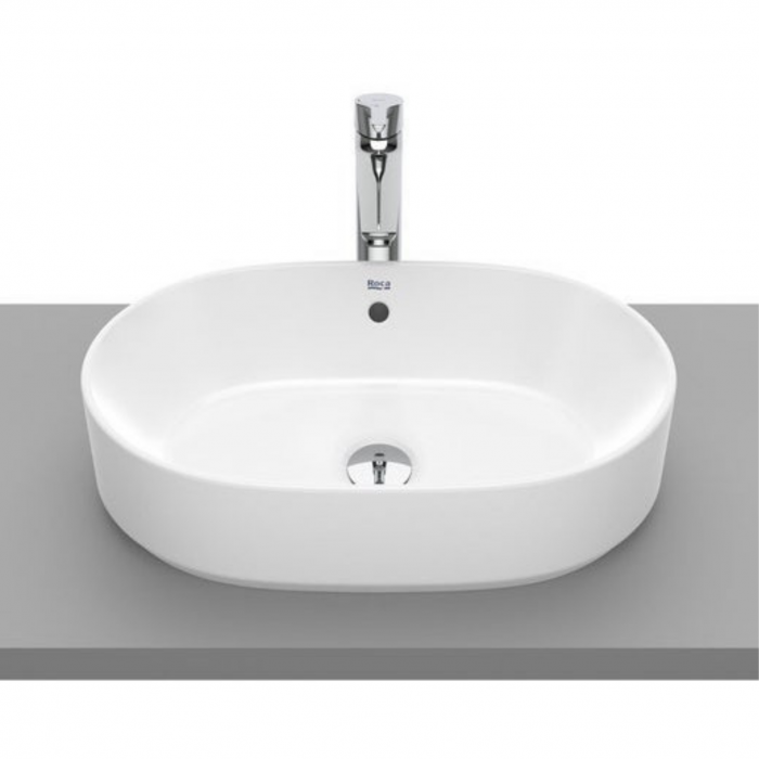 25.OM20 394465_Roca Gap oval 55 countertop wash hand basin - rimless_02