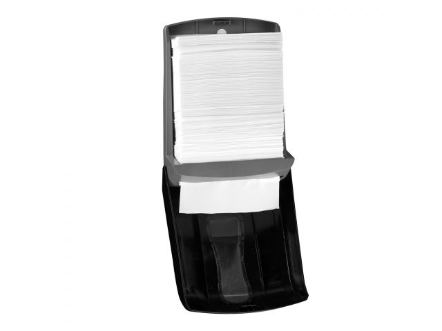 26.SLIM ONE Paper Towel Dispenser, Single Sheets - Black_OM20 271720_02