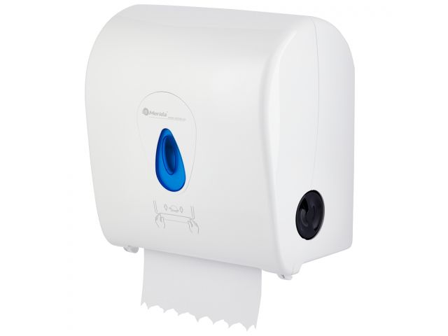 33.Mechanical Auto Paper Towel Dispenser, Maxi, Rolls - WhiteBlue_OM20 7