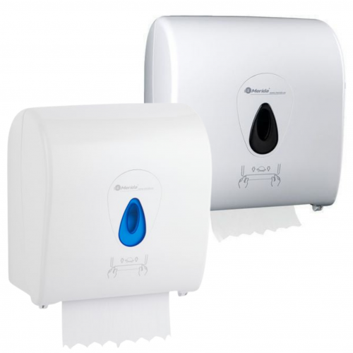 33.Mechanical Auto Paper Towel Dispenser, Maxi, Rolls - WhiteGrey_OM20 2