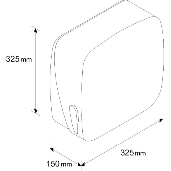 35.MERCURY Paper Towel Dispenser, Single Sheets_OM20 273134_02