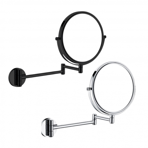45.DEANTE ROUND Wall Mounted Cosmetic Mirror - Black_OM20 531924_01