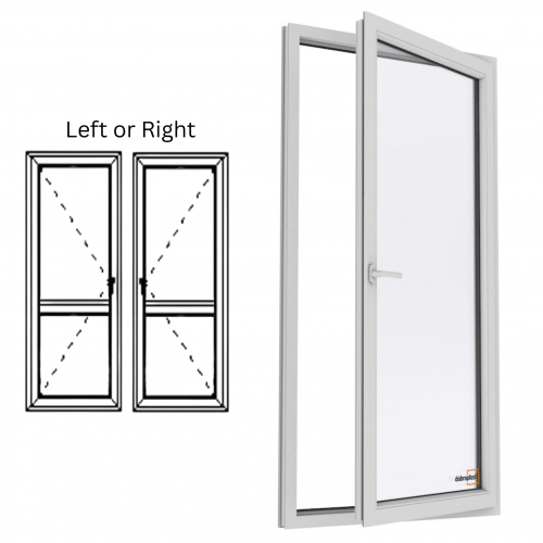 PVC Patio Window Door PVC White Double Glazed
