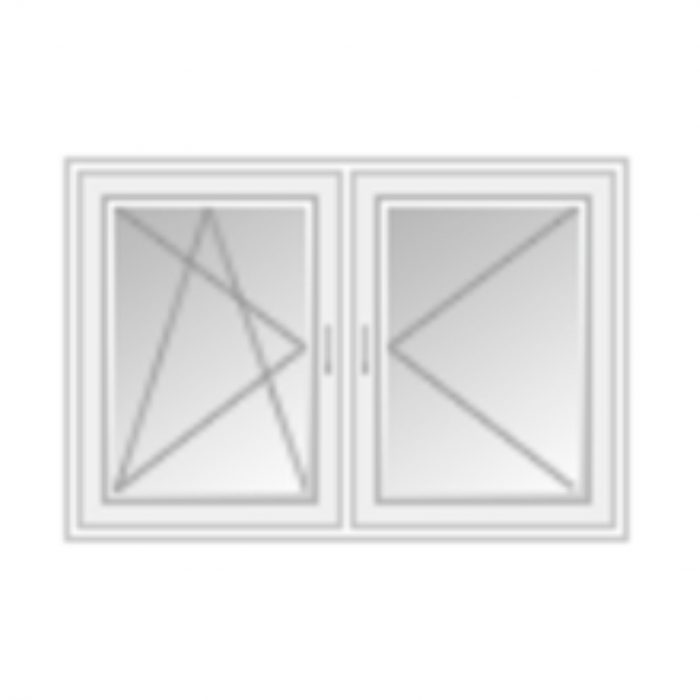 Window uPVC White Tilt & Turn Double Glazed Twin left