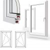uPVC White Tilt & Turn Window Double Glazed Single Leaf