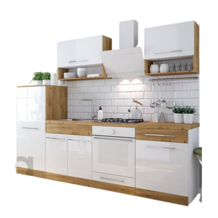 11.OM20 294190_Kitchen Cabinet Set OTTON.6 Elements - White Golden Oak_01.1
