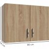 4.OM20 268493_Kitchen Cabinet Sonoma Wall Hung Oak_03