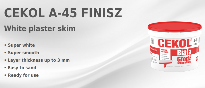 5.CEKOL C-45 FINISH Leveling Plaster_Onlinemerchant.ie_02