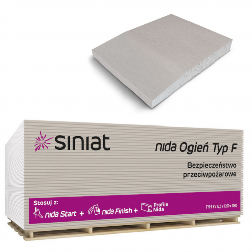 10.SINIAT NIDA FIRE Resistant Plasterboard 12.5 GKF type F_Onlinemerchant.ie_01.1