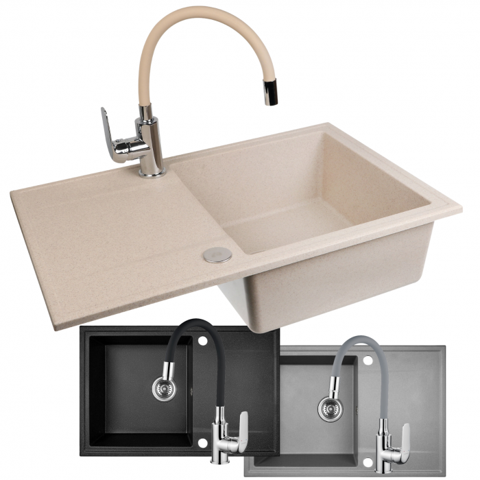 5.HUNTER Granite Sink and Mixer Set 44x67 cm_Onlinemerchant.ie_01.1
