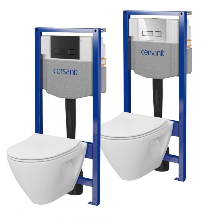 Concealed WC Set Cersanit Soleo Rimless