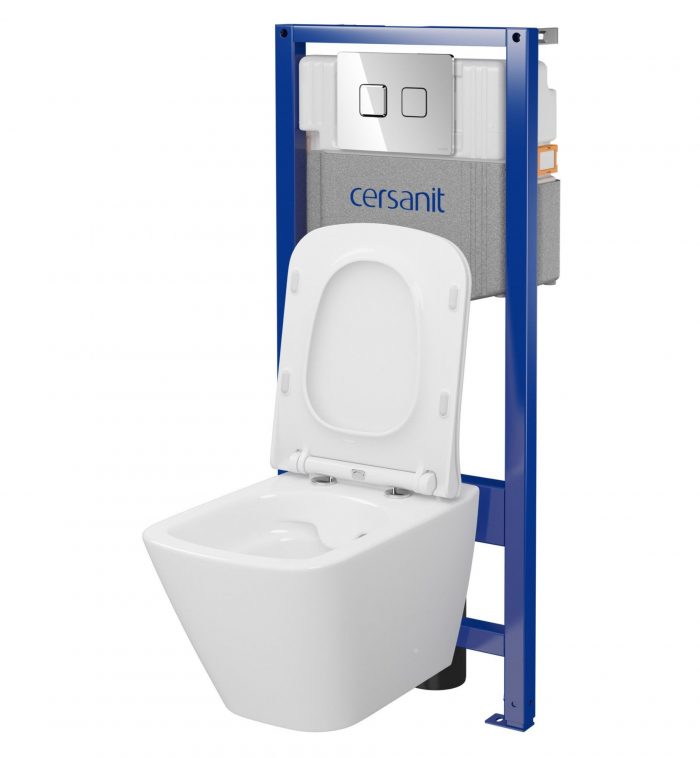 Concealed WC Cersanit Natis Pneumatic Rimless