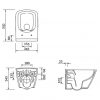 Concealed WC Cersanit Natis Pneumatic Rimless