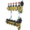 Brass Distributor f Underfloor Heating 5 Circuits