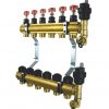 Brass Distributor f Underfloor Heating 6 Circuits