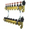 Brass Distributor f Underfloor Heating 7 Circuits