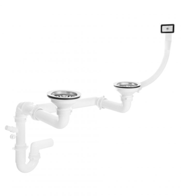 2-Chamber Sink Trap 90 mm