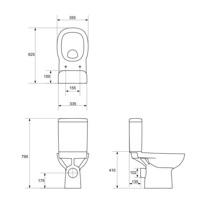 Replacement Seat f Cersanit Facile WC - MKW