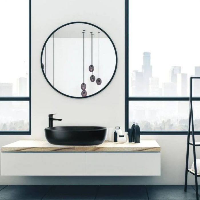 Invena Korfu 60 Countertop Basin Black