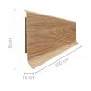 Skirting Board Linea 80mm Black PVC