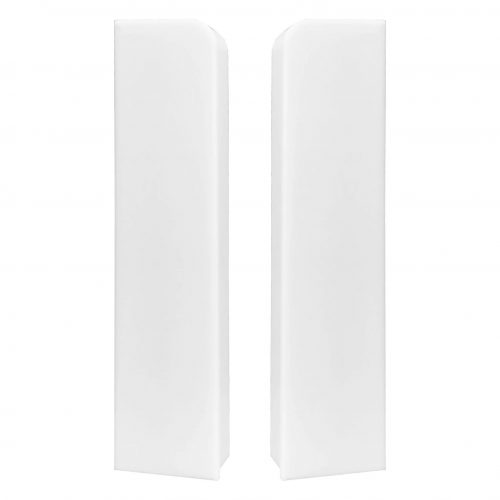 Skirting End Cups Venezia 75mm White PVC