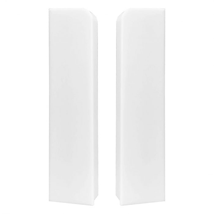 Skirting End Cups Venezia 75mm White PVC