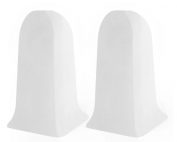 Skirting Outer Corner Flex 56mm White PVC