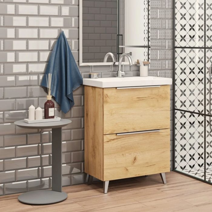 Vanity with Basin Manta Oak 50-65 (2)