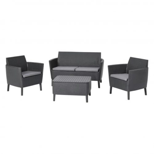 Rattan Patio Furniture Set Keter Salemo