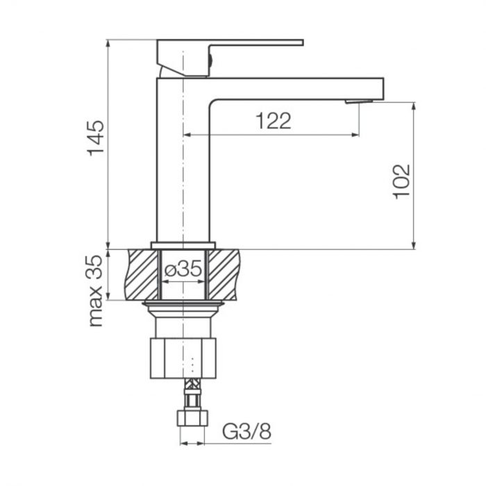 VALVEX ARS Basin Mixer Short 2