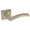 Cortina Door Handle on Rose Nickel Chrome