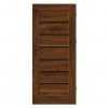 Nut Brown Interior Door Black Glass 70,80 Hestia
