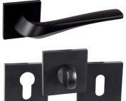 Door Handle Adel-Qr Slim Black Set