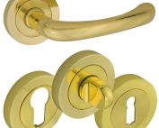 Door Handle Maja Brass Golden
