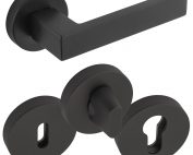 Door Handle Tenorio Black Matt Set