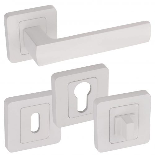 Eureka Door Handle White Set