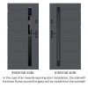 Entrance Door Complete Malmo Black Anthracite 1