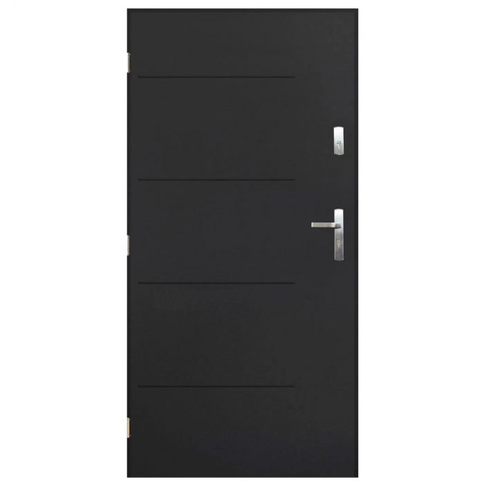 Entrance Door Complete Poznan Anthracite Left