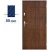 Entrance Door Complete Poznan Walnut