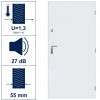 Exterior Door Sopot Complete Set White